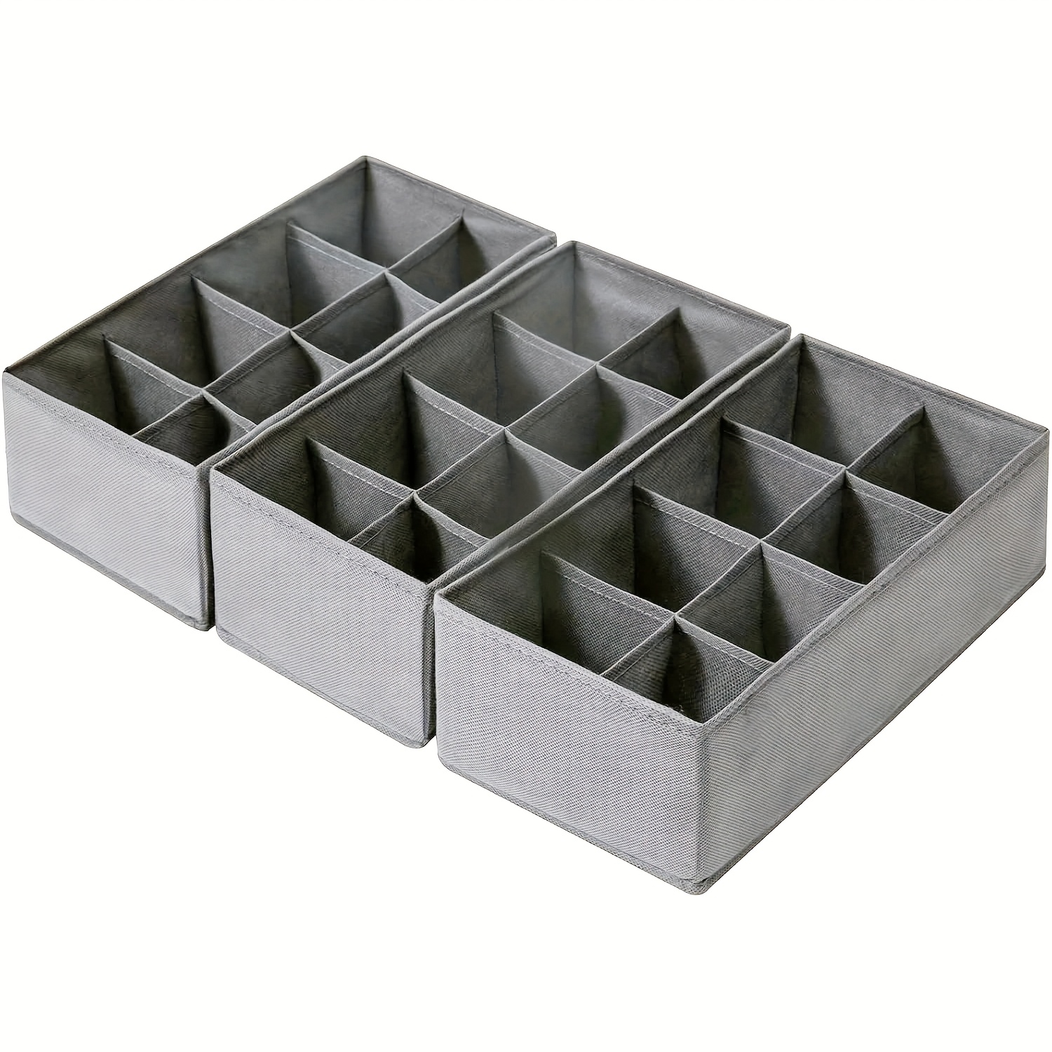 3pcs Set Of Socks And Underwear Drawer Organizer, Non-woven Foldable Cabinet Closet Storage Box, Can Store Clothes, Socks, Underwear, Ties, Belts