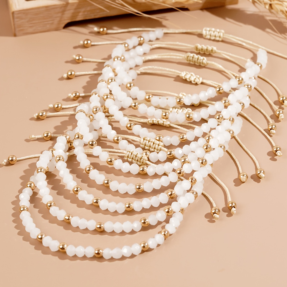 2/4/6/8/10pcs Summer Bracelets, Suitable For Women' Wear, Friendship