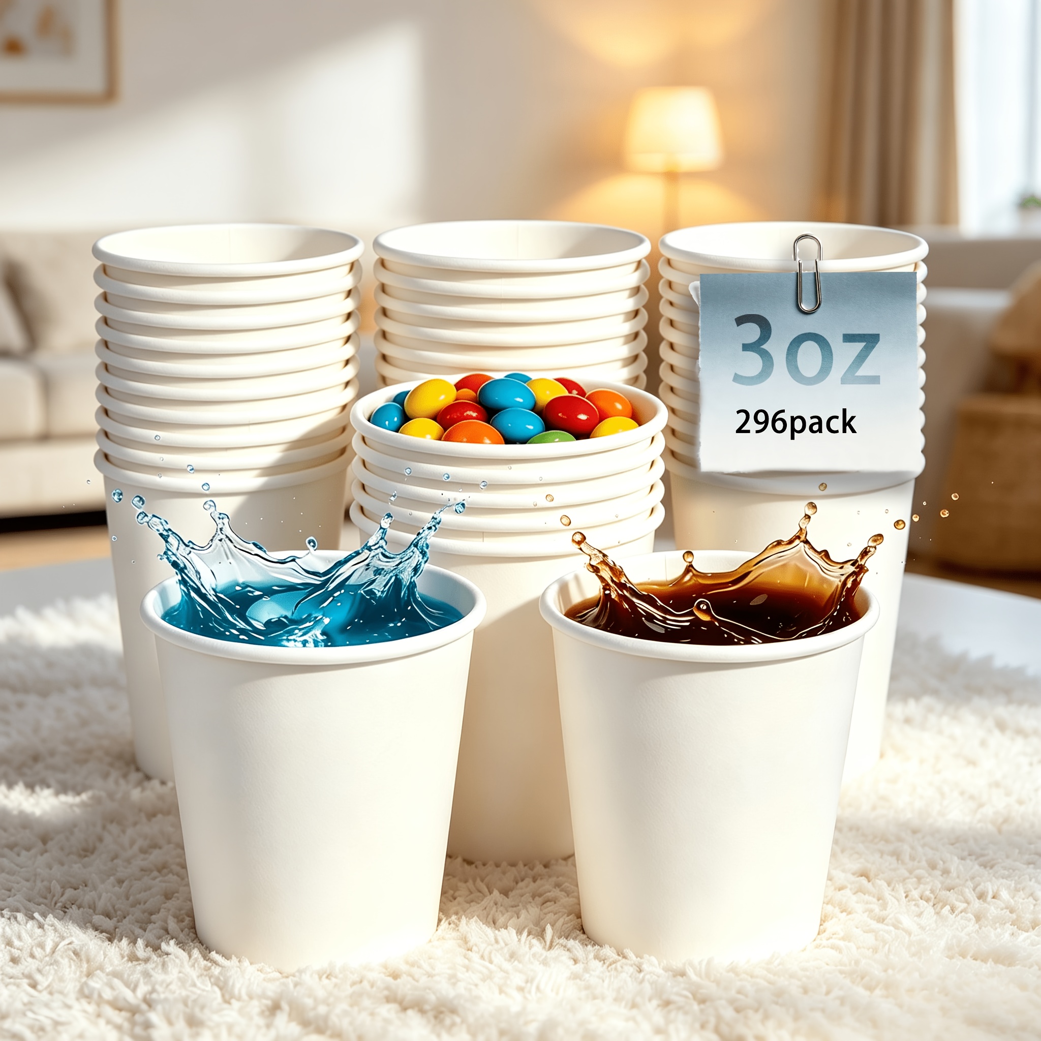 disposable cups 3 oz sold on Temu United States