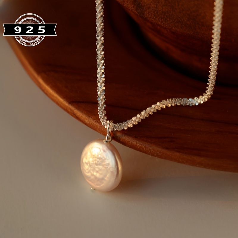 

S925 Irregular Pendant Necklace And Clavicle 3.88g/0.14oz