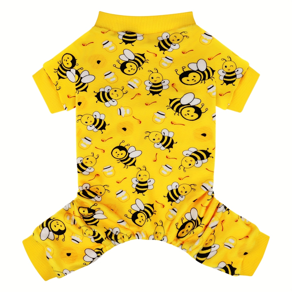 E-shop Lustige Bienenhüter Hunde Pyjama Schlafanzug Frühling Sommer Hunde Kleidung, Warmer Winter Weicher Dehnbarer Kleiner Chihuahua Yorkie Hunde
