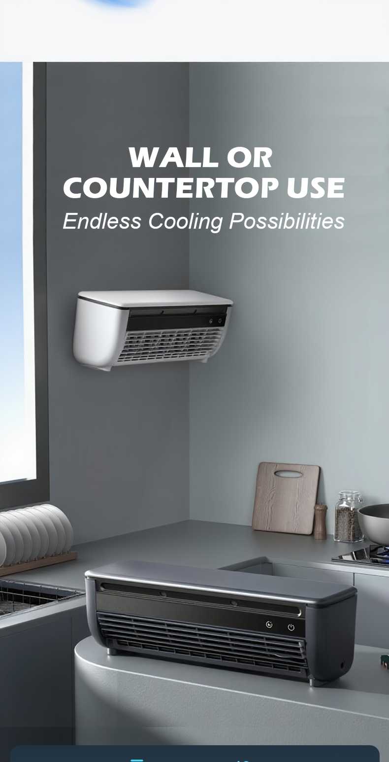 Semiconductor Refrigeration 868, Superconductor Ice Fog AC Fan Mini Ice Fog Fan, Multi-Function Air Cooler, Humidification Spray Fan, with 6000Mah Battery, Very Suitable for Home, Bedroom, Outdoor Camping
