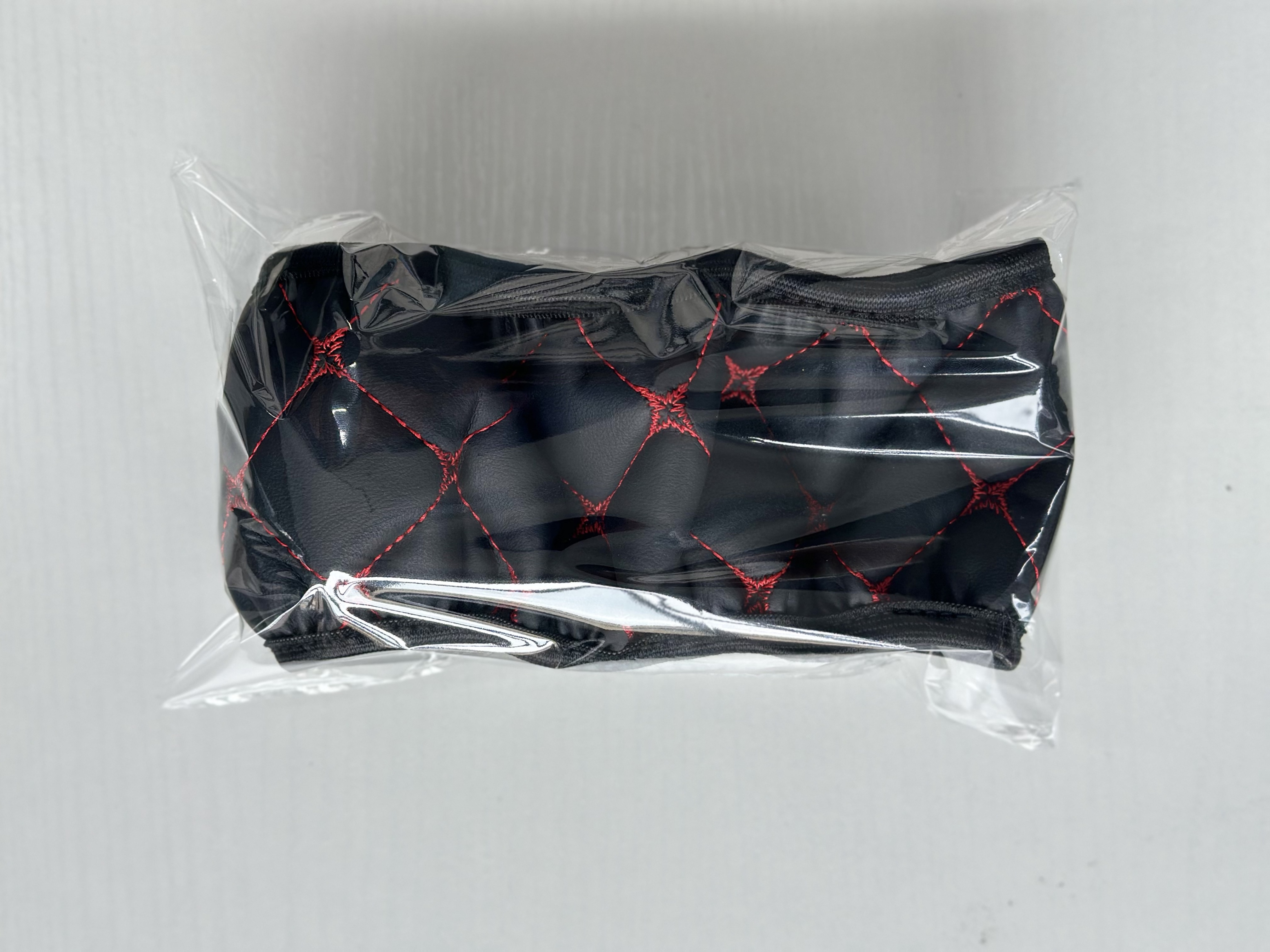 Funda de Volante en Cuero PU, Sin Anillo Interior para Fácil Instalación, Textura Clásica de Estrella de Cuatro Puntas y Rombos, Compatible con Volantes Tipo O y D de 38 cm/15