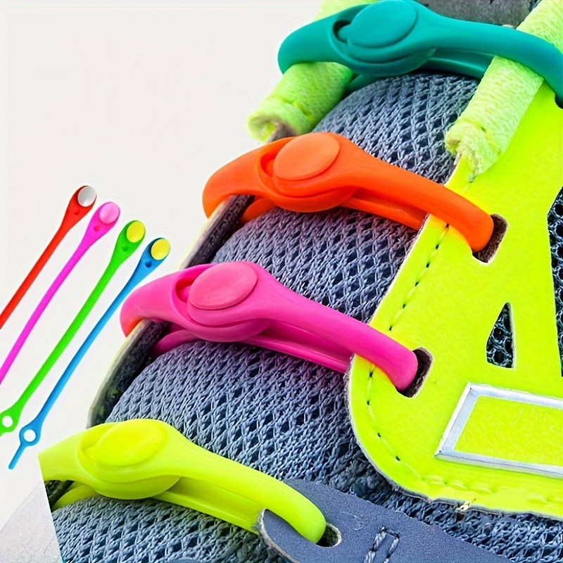 

36 Pcs Elastic Silicone No Tie Shoelaces - Colorful Slip-on Shoe Laces For Sneakers, Easy Installation Stretch Lace System For Running Shoes