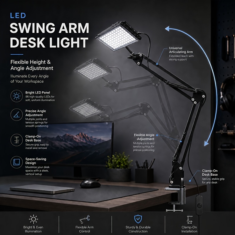 50/96 LED Spotlight with Clamp-Type Machine Tool Work Light