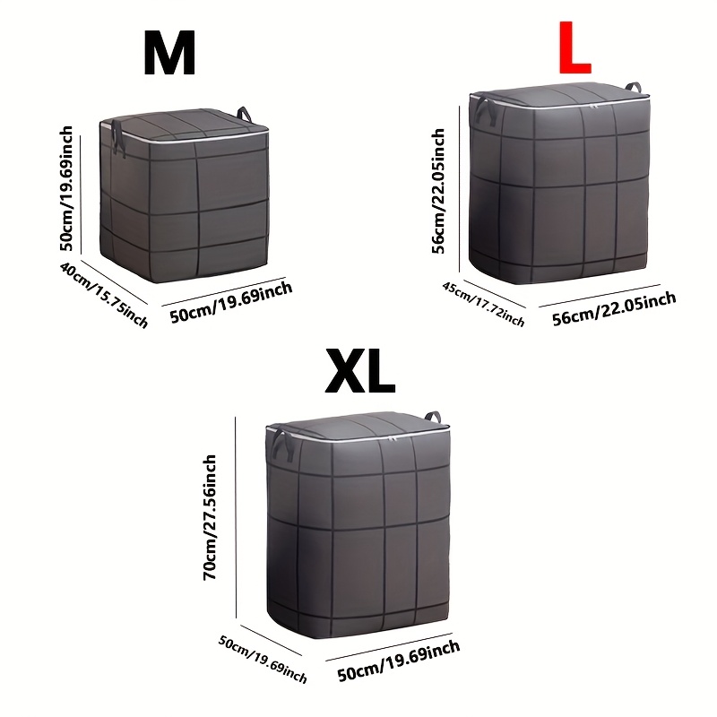 TEMU Large Capacity Bag Organizer, Large Capacity Outdoor Storage Bag, Suitable For Blankets, Sheets, Clothes And Underwear - Portable, Lightweight,