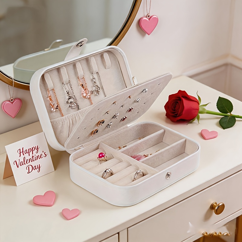 schmuckschatulle kleiner schmuck organizer damen tragbare