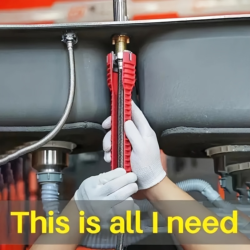 1 llave multifuncional de gabinete 5 en 1 de alta calidad - plástico duradero, ideal para grifos e instalaciones de baño