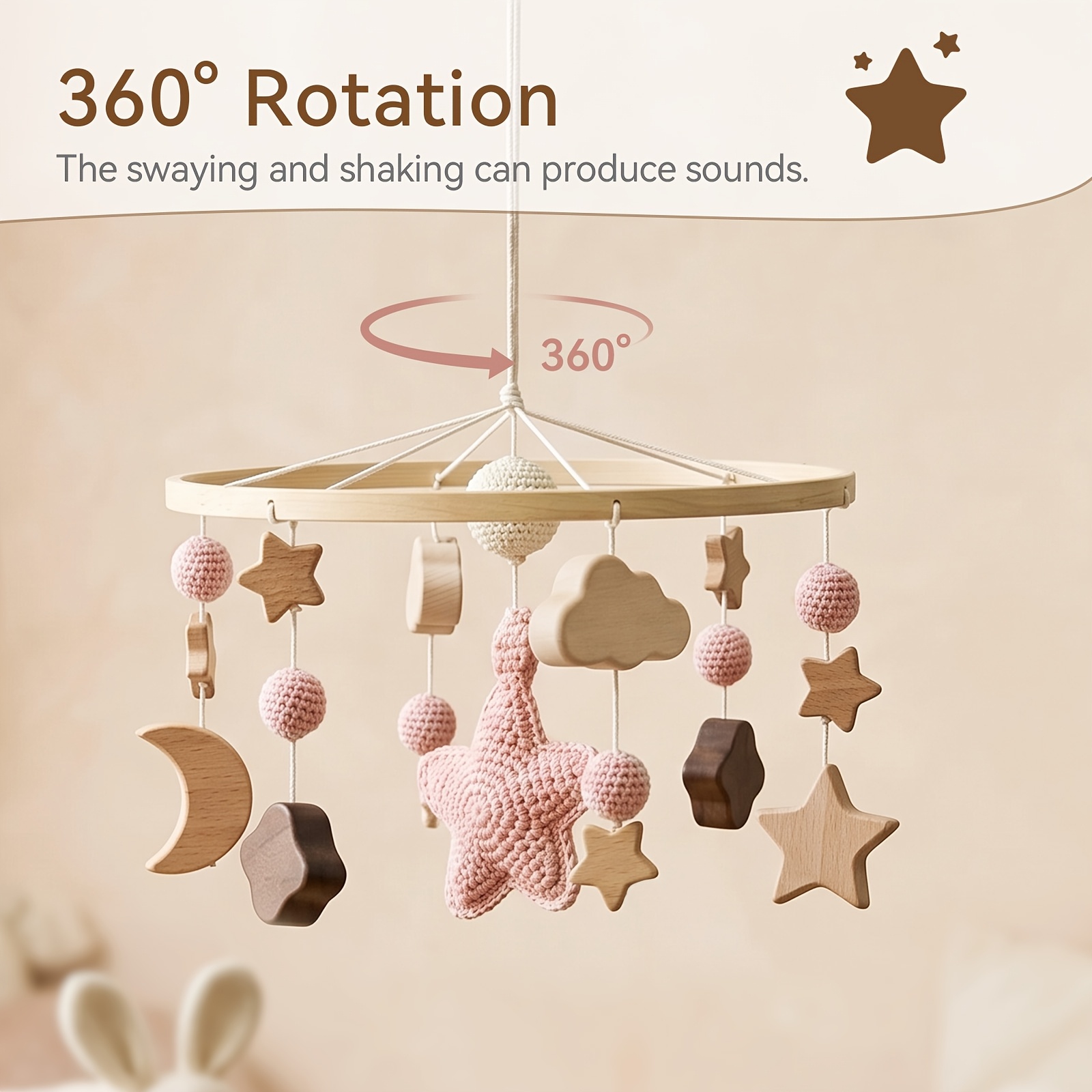 Baby's Adorable Star Activity Center Hanging Toy