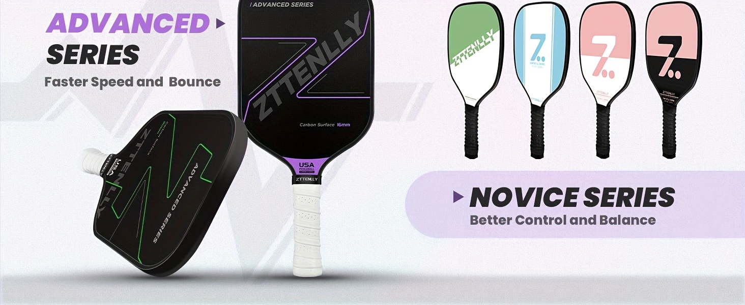 Pickle Paddles -USAPA Approved - Carbon Fiber Surface with 16mm Polypropylene Honeycomb Core - 1 Pack Pickle Racket Ideal Gift for Men Women