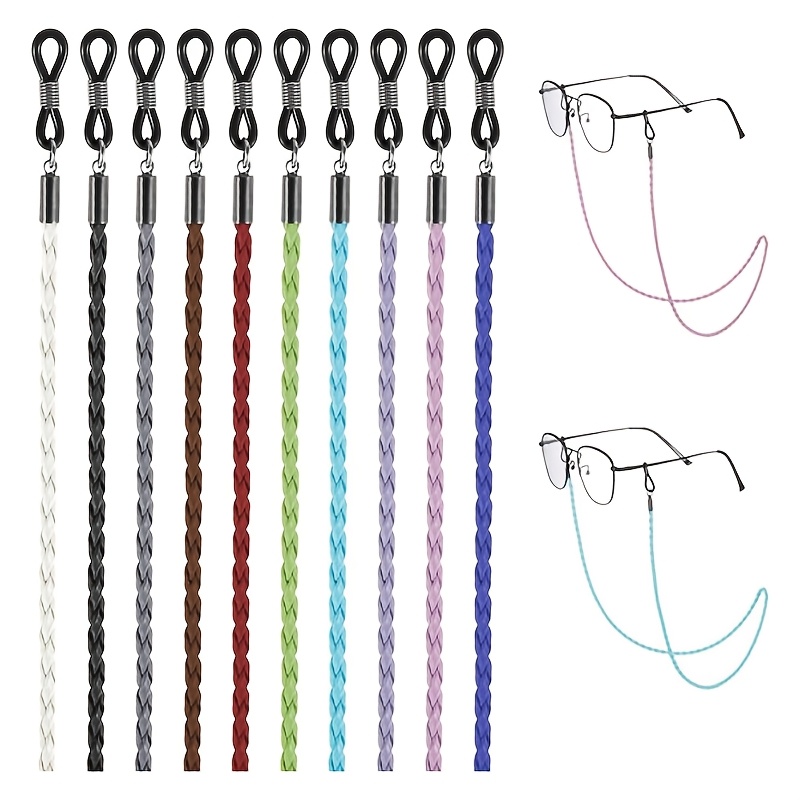 TEMU Pack Of 10pcs Glasses Chains, Women's Glasses Strap Chains, Universal Glasses Strap, Women Glasses Chain, Men, Non-slip Glasses Cord, Strap,