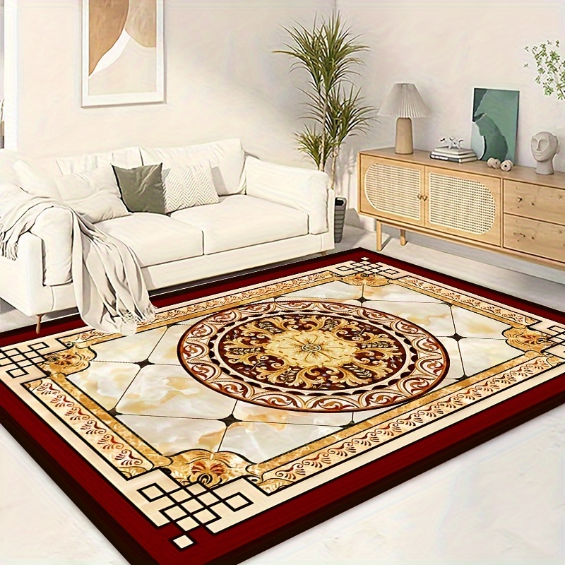 

1pc Non-slip Floor Mat, Persia Print Floor Rug, Machine Washable, Household For Living Room Decor Carpet, Bedroom Décor Rug, Popular Fantastic Area Rug