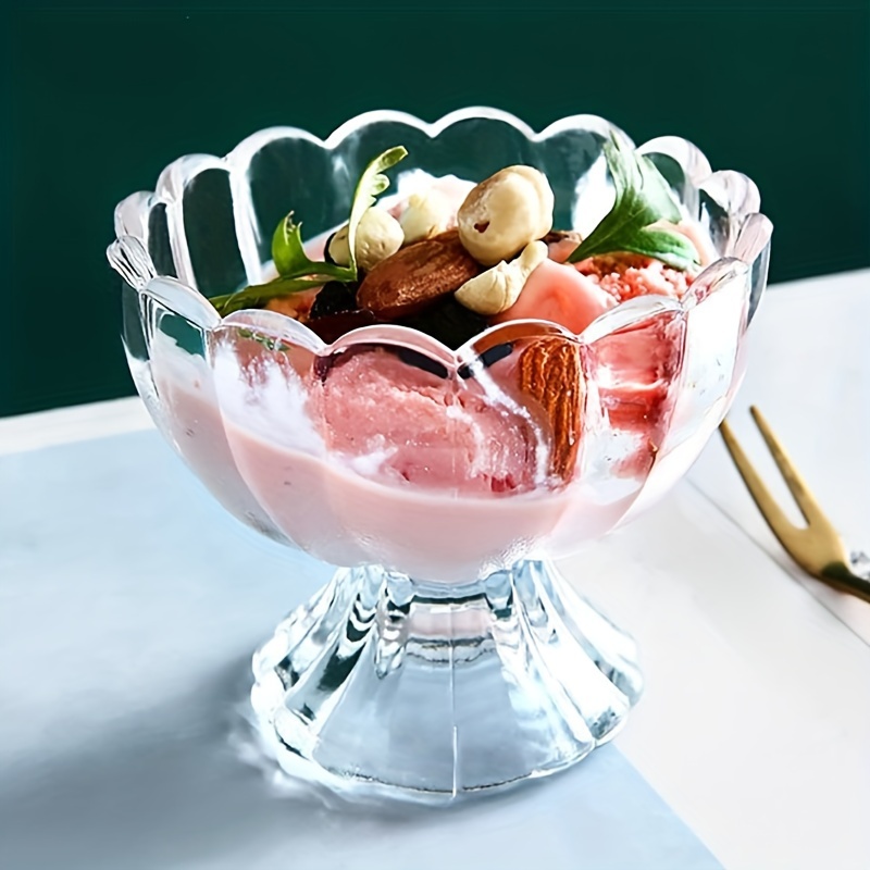 Creative Transparent High footed Dessert Fruit Juice Salad - Temu