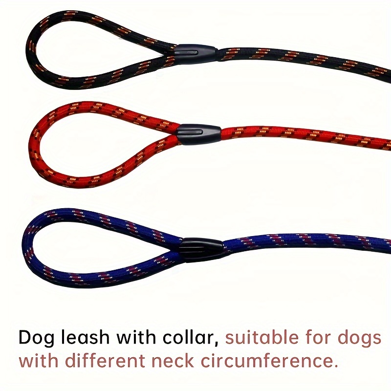 

Durable Dog Slip Lead, Heavy Duty Dog Training Loop Leash, Comfortable Rope Leash With Adjustable Buckle For Small, Medium Dogs