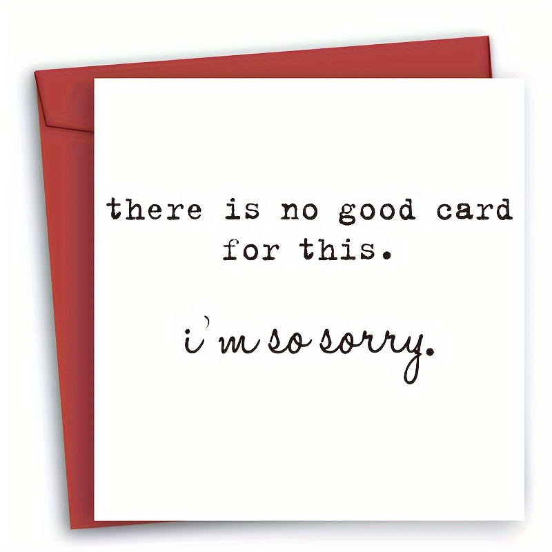 

Hutyrt Sympathy Greeting Card - 1 Pc Thoughtful Bereavement Condolence, Support During Loss, Get Well, Miss You Card For Anyone, Unisex, English Language, , Comfort Message