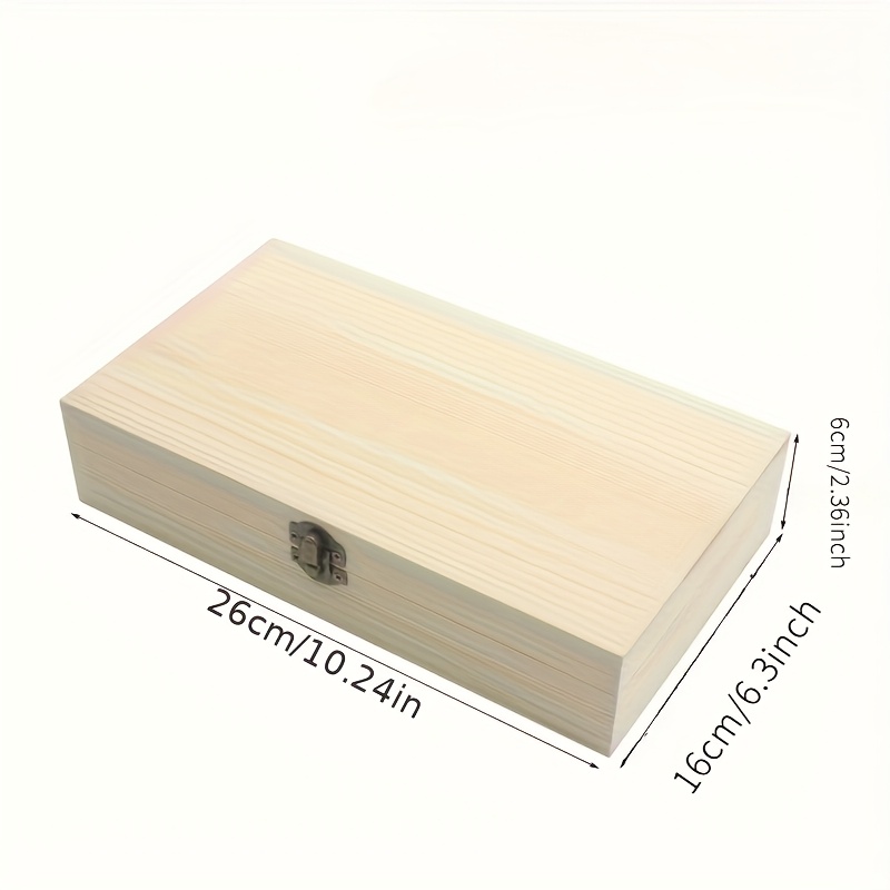 1 Solid Wood Heart-shaped Jewelry Storage Wooden Box, Solid Wood Retro Rectangular Flip Small Carving Tool Box Desktop Storage Box Handmade Gift Box, Wooden Sketch Pencil Box