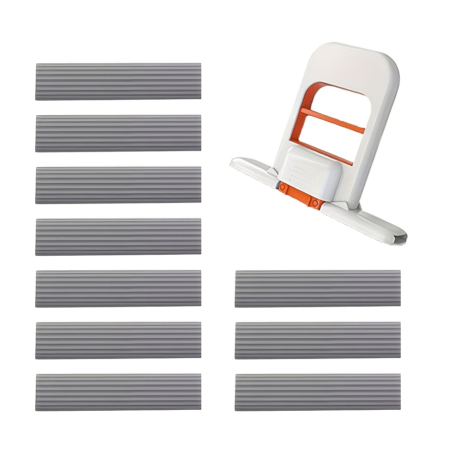 TEMU 1pc 10pcs Pack No-rinse Desktop Mop System With Replaceable Sponge Heads - Foldable Cleaning System Suitable For Home, Office, Bathroom, Kitchen