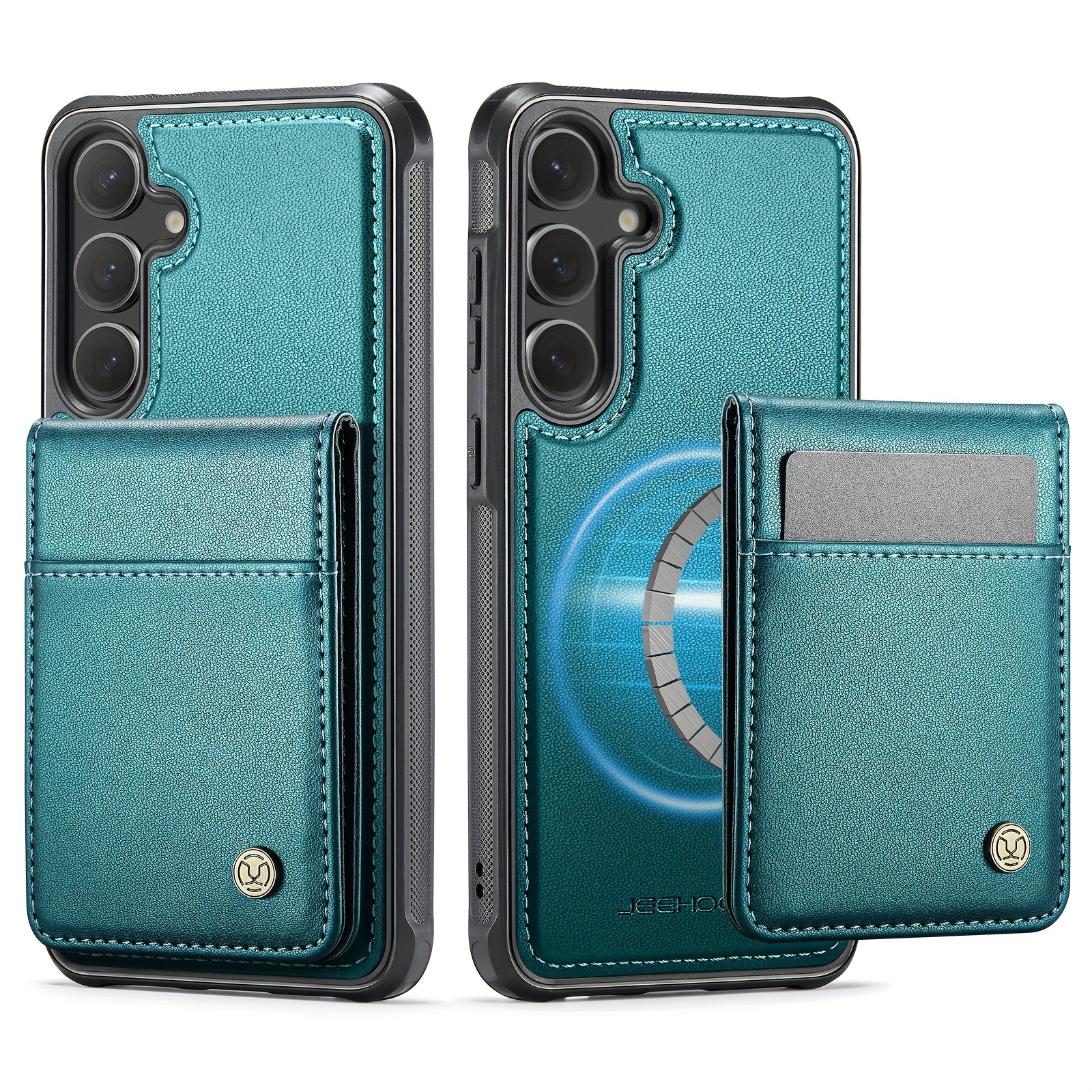 TEMU Phone Case: Simple Magnetic -one Wallet Card Holder With Slots And Stand, Cute Synthetic Leather Phone Case, Suitable For Galaxy A56 A36 A26 A16