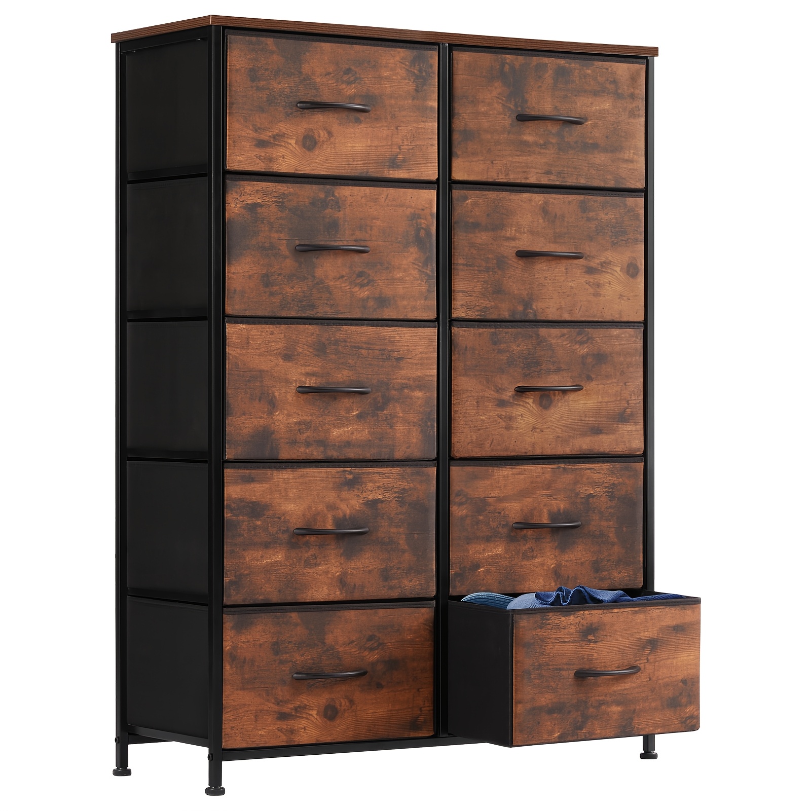 TEMU Mcq 2/4/5 Drawers, Office With Drawers And Metal Frame, Storage Cloth Drawers, Suitable For Home Office