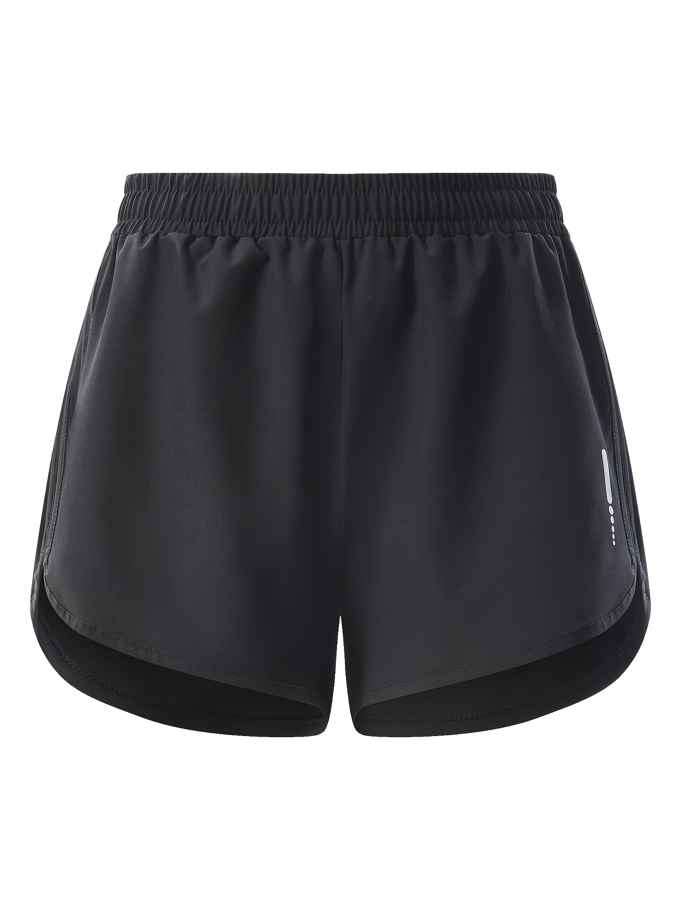 Women's Lime Shorts Moisture-Wicking Shorts with Wide Elastic  Waistband Smooth Texture Gym,,