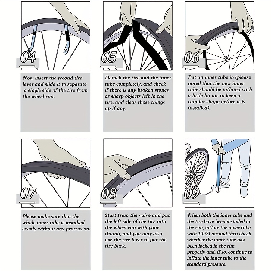 26 Inch Bike Tubes - 2 Pack Butyl Rubber Inner Tubes With Tire Levers For Mountain Bikes