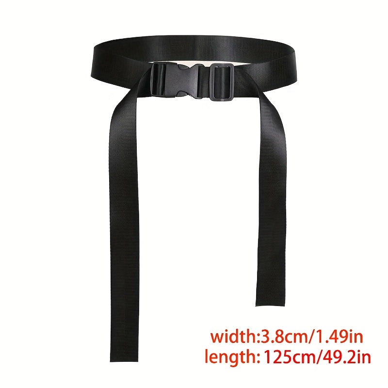 Image of 1pc Unisex Adjustable Belt With Luggage , Outdoor Men's Sports Belt, Tactical Belt