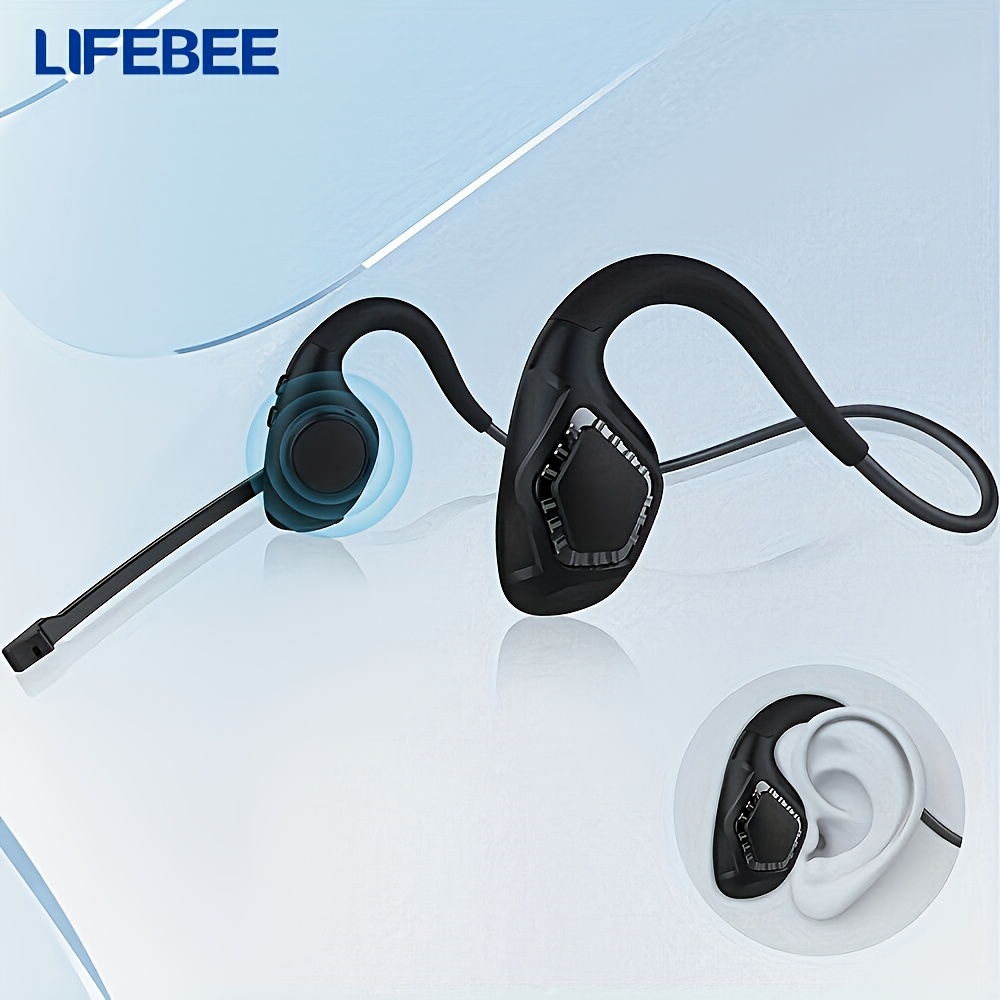 Wireless 5.3 Open Ear Headset, Wireless Air Conduction Stereo Headphone, , Answer Phone Call Music For Running Driving Hiking Working