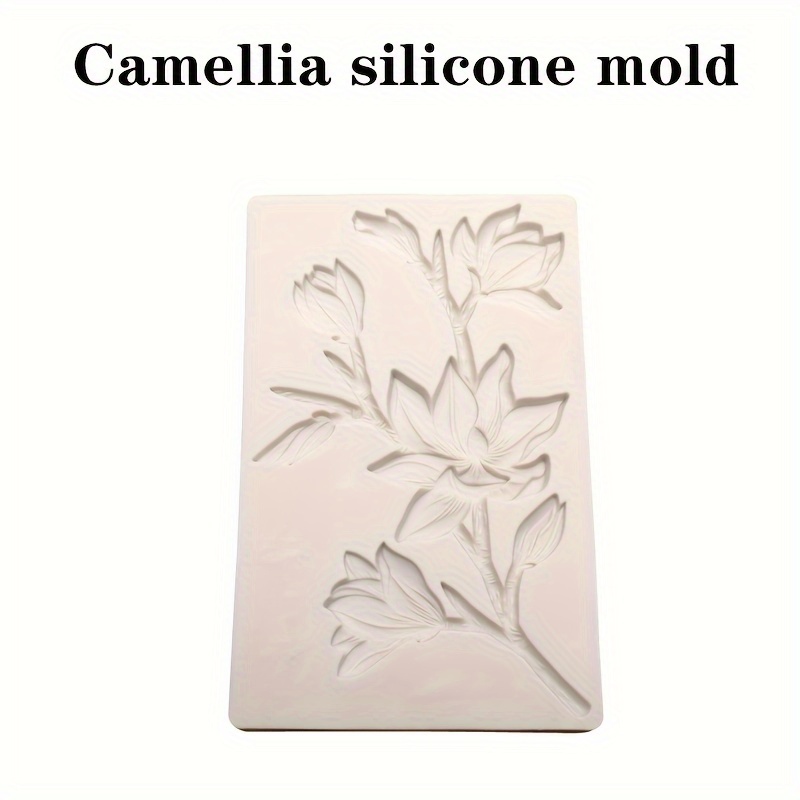 

Magnolia Camellia Silicone Mold For Diy Crafts - Perfect For Clay, Plaster & Resin Cupcake Decorations (7.7 Inches)