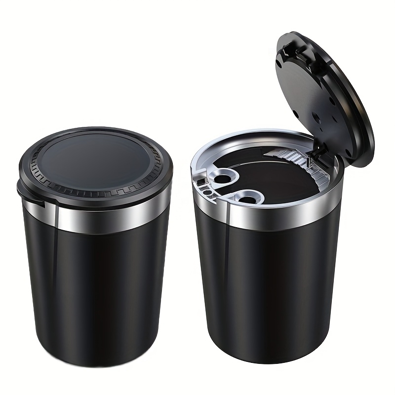 1pc ashtray metal and abs material layered design easy to clean