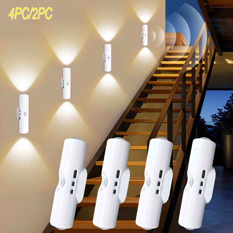 4 luces nocturnas inteligentes con sensor de movimiento y PE - Imagen 4