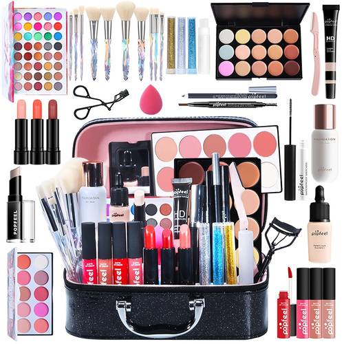 high range luxury makeup gift set with matching tools and travel bags face eyes mothers day a thoughtful and fashionable beauty set