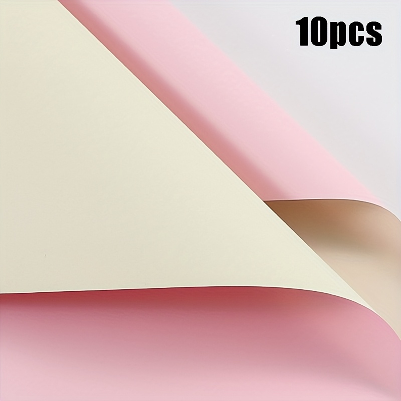 E-shop 10 Stück, [Zweifarbiger Oya Papierstrauß Verpackungspapier] Frisches Blumen Verpackungspapier, Floristen Blumenbedarf, Geschenkpapier,
