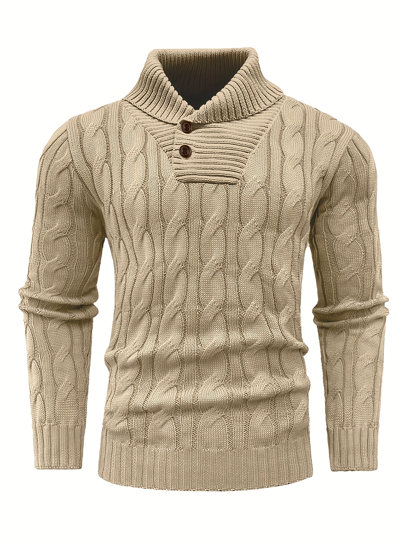 Men's Mature Business Sweater - New Autumn/Winter Lapel Ribbed Knitwear, Fashionable Solid Color Pullover, Suitable for Layering and Wearing Over Clothes