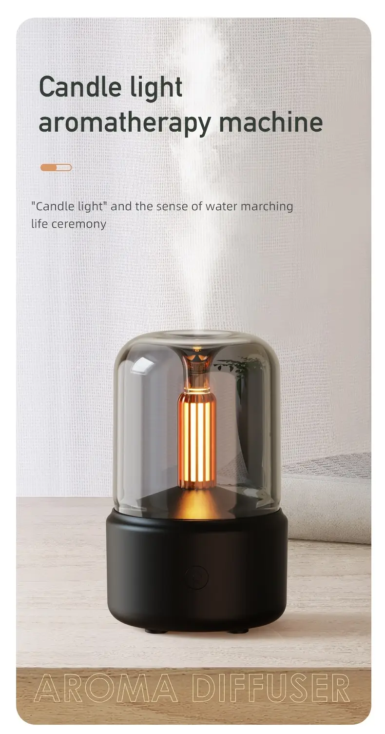 technology humidifier   diffuser soft light bedside mood lamp for home and office 2 color options perfect christmas birthday holiday gift office decor stylish diffuser     mist output office workers Product details 0