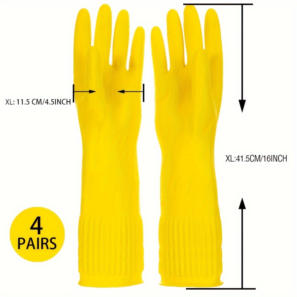 Household Latex Gloves Kitchen Cleaning Gloves Dishwashing - Temu