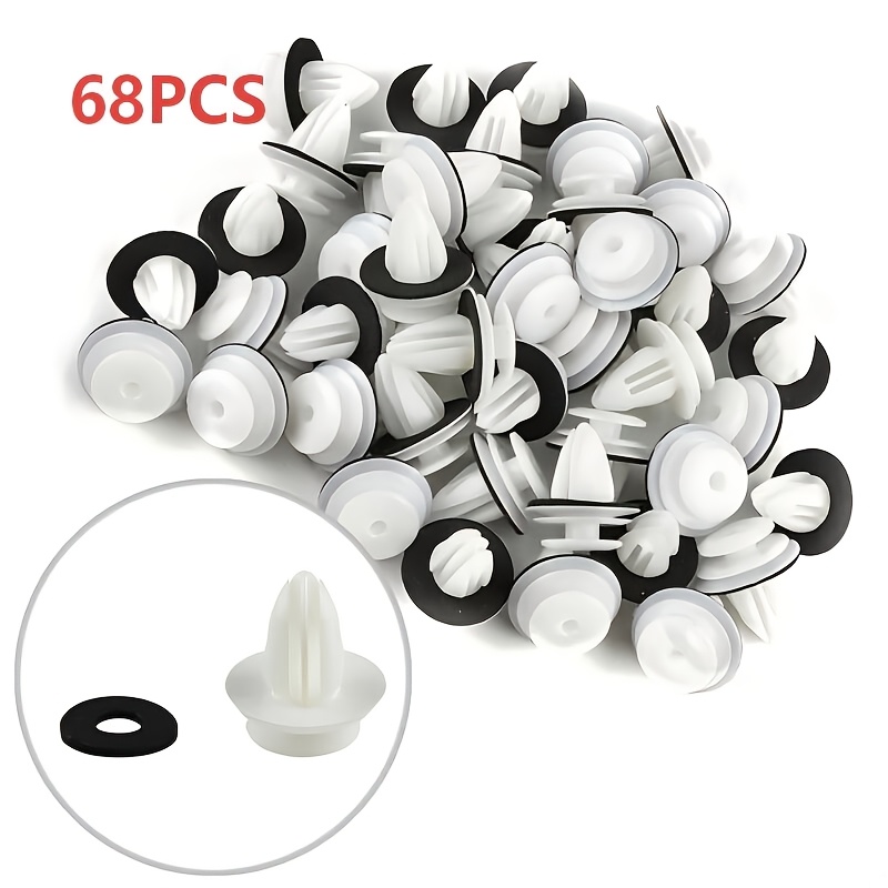 TEMU 28pcs 68pcs 108pcs Clips para Paneles de Puerta de Coche, Hechos de Material Duradero, con Almohadillas Antichoque, Clips Interiores con
