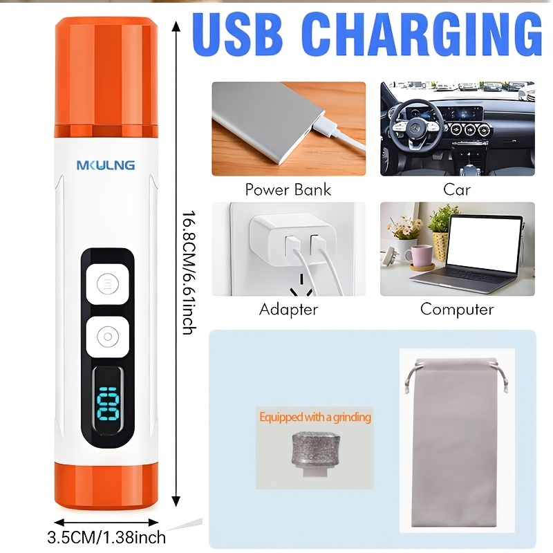 TEMU Led Lamp Cat And Dog Nail Grinder. Painless Pet Nail Clippers, Dog Scratch Care And Beauty Tools, Electric Pet Nail Clippers, Silent Led Comb