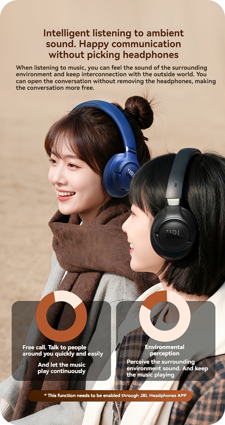 JBL TUNE 780NC Over-Ear Active Noise-Canceling Wireless Headphones, Wireless Headset Suitable for Mobile Phones, Computers, Laptops, Gaming, Both Wireless And Wired Options