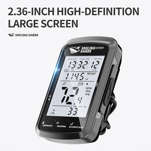 bike speed counter odometer rechargeable precise recorder high definition with 2 36 lcd display light cycling equipment for biking cycling riding urban commuting use