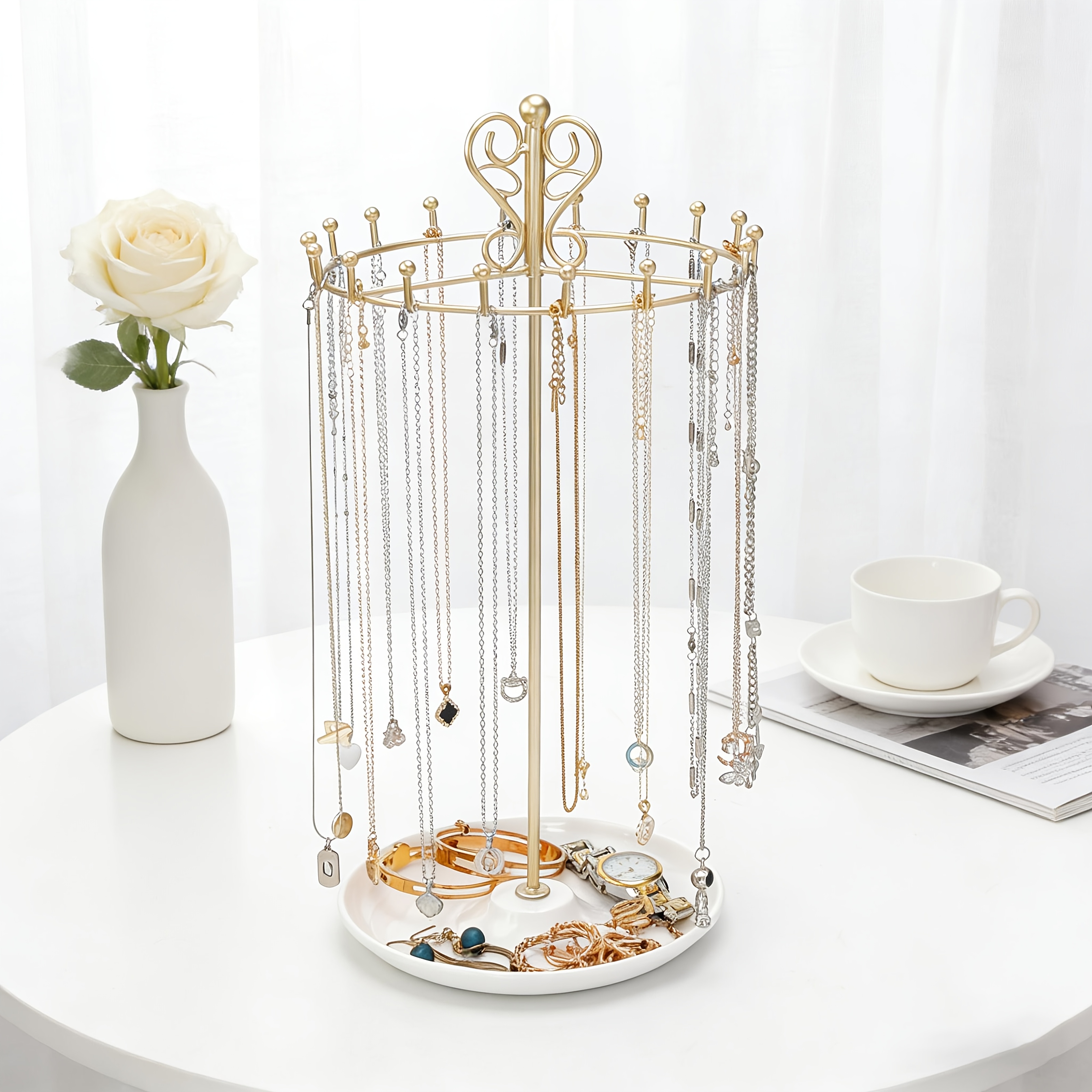 Sturdy Metal Holder Jewelry Display Stand
