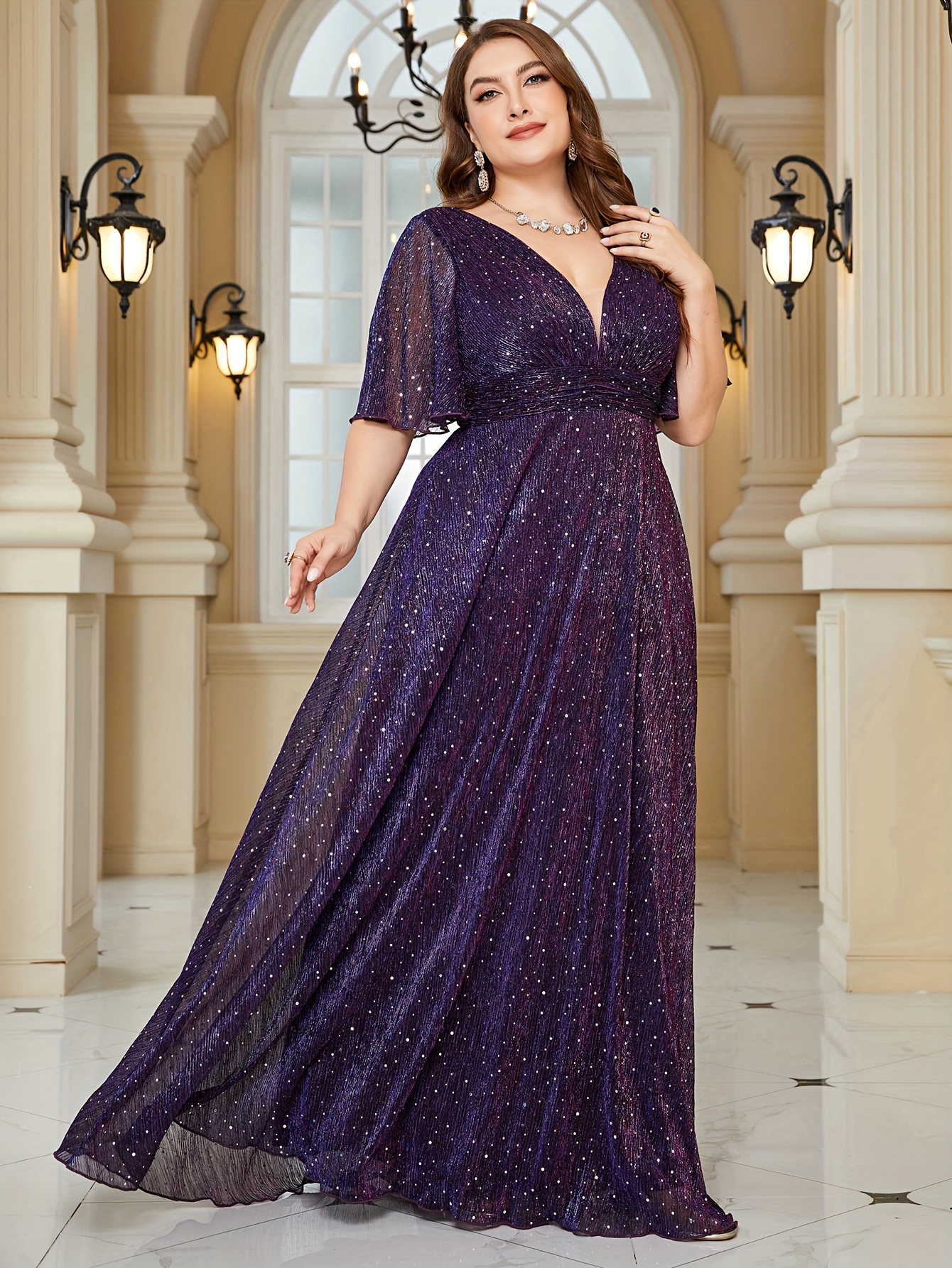 strapless open back dress Mayoral Velvet Dress main image 1