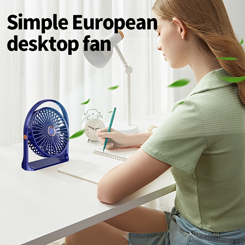 1pc portable usb rechargeable clip on bench fan with nightlight 5 speed 720 rotatable   washable blades lithium battery plastic material with power cable included for indoor outdoor use details 7