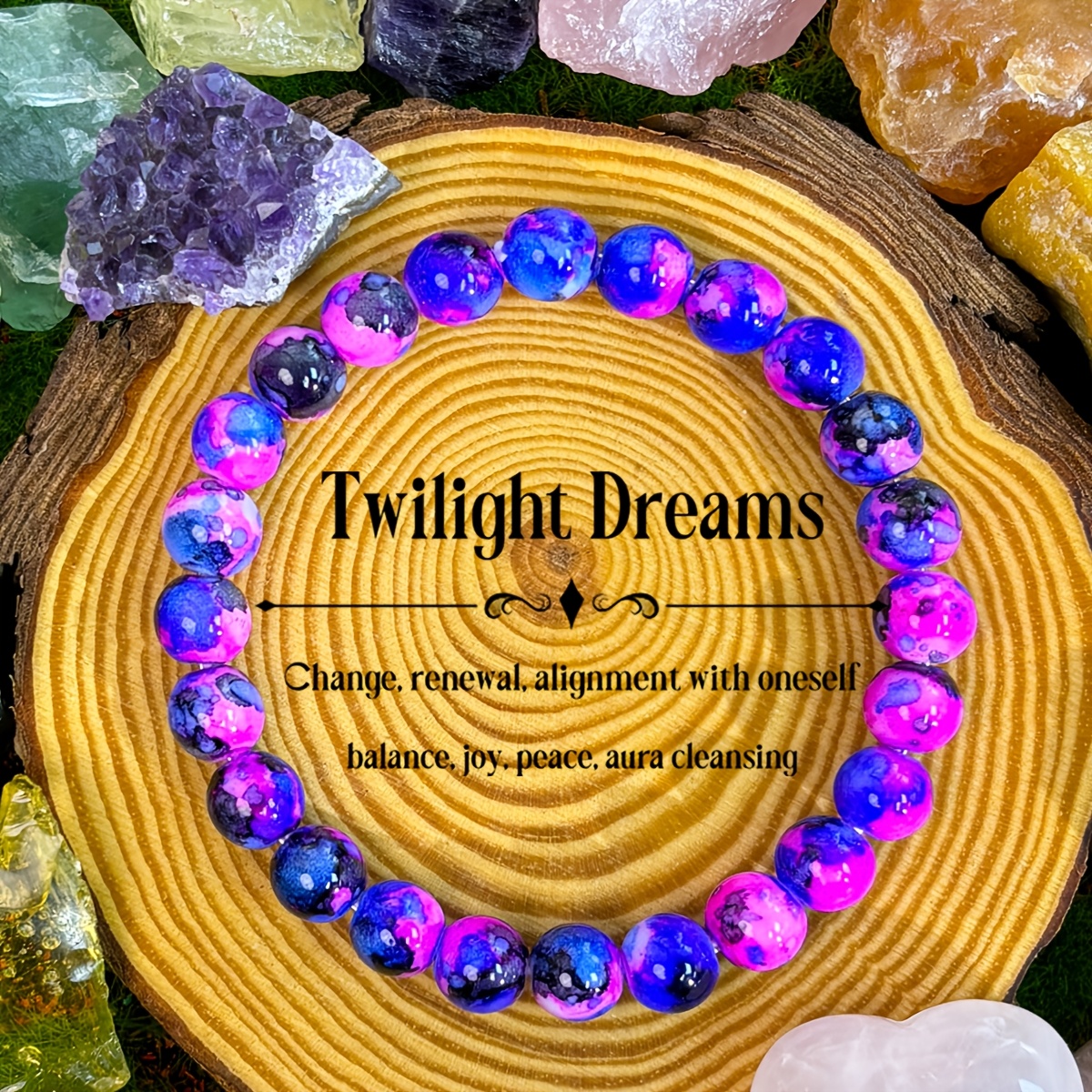 Image of 1pc/ Dream Bracelet Of Flame Agate Handmade Beaded Elastic Bracelet, Suitable For Men And Women To , Symbolizing Self- And Aura Purification Jewelry Holiday Gift