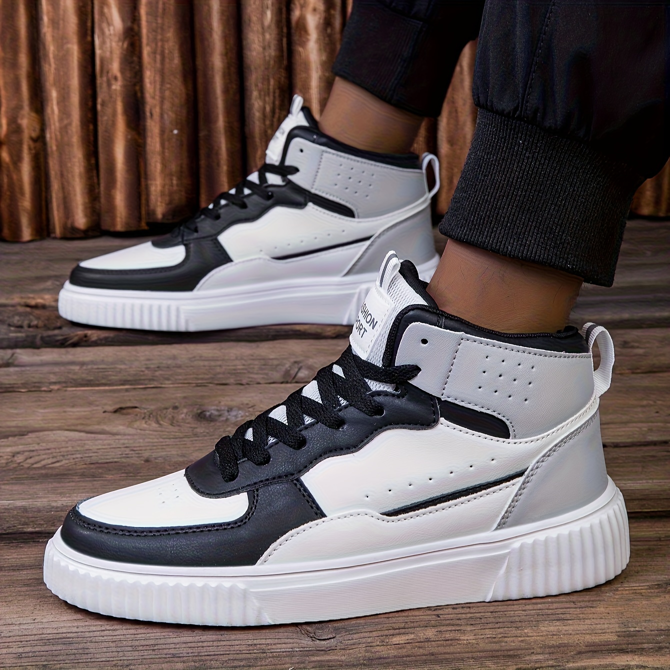 Men'S High-Top Sneakers That Are Comfortable, Breathable, And Stylish for Students, Perfect for Outdoor Leisure And Sports Activities