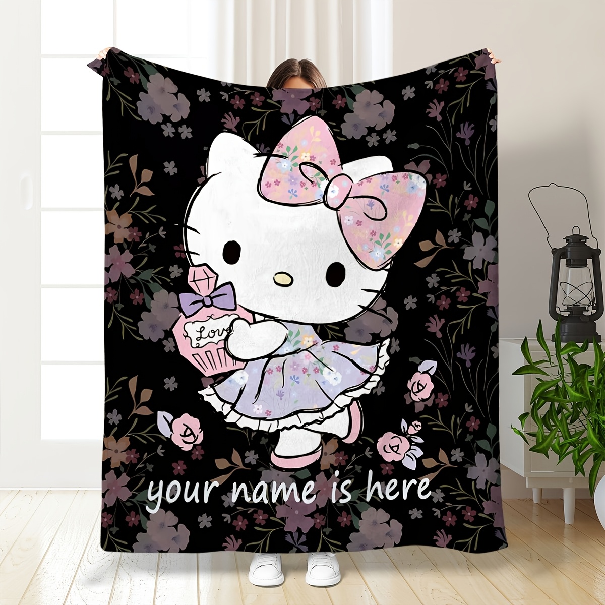 

1pc Customizable Blanket - Traditional- -, , , Multipurpose For & , 200-250gsm