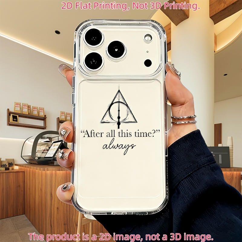 TEMU Phone Case - [2d Flat] Warner Officially Licensed Harry Potter Deathly Hallows Phone Case Compatible With Iphone 18 17 16 15 14 13 12 11 Pro Xr