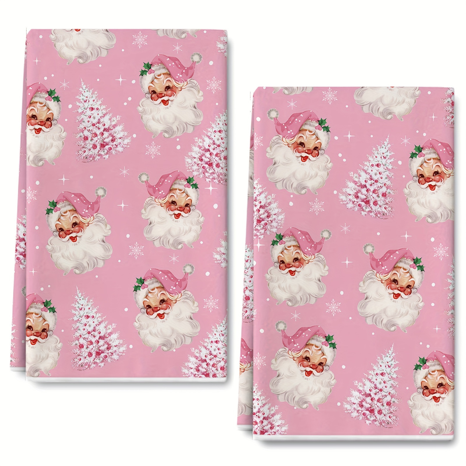 

2- Christmas Dish Towels - Polyester Towels & - Decorative Tea Towels For Cleaning, 18x28