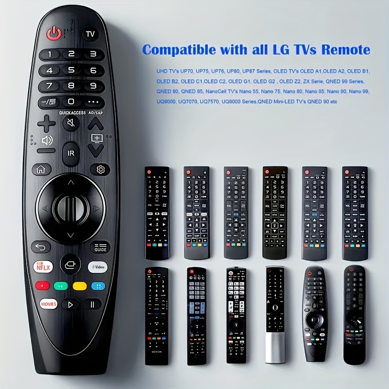 Control Remoto Universal LG AKB75855501 Reemplazo para Todos los TVs de la Marca LG y Más