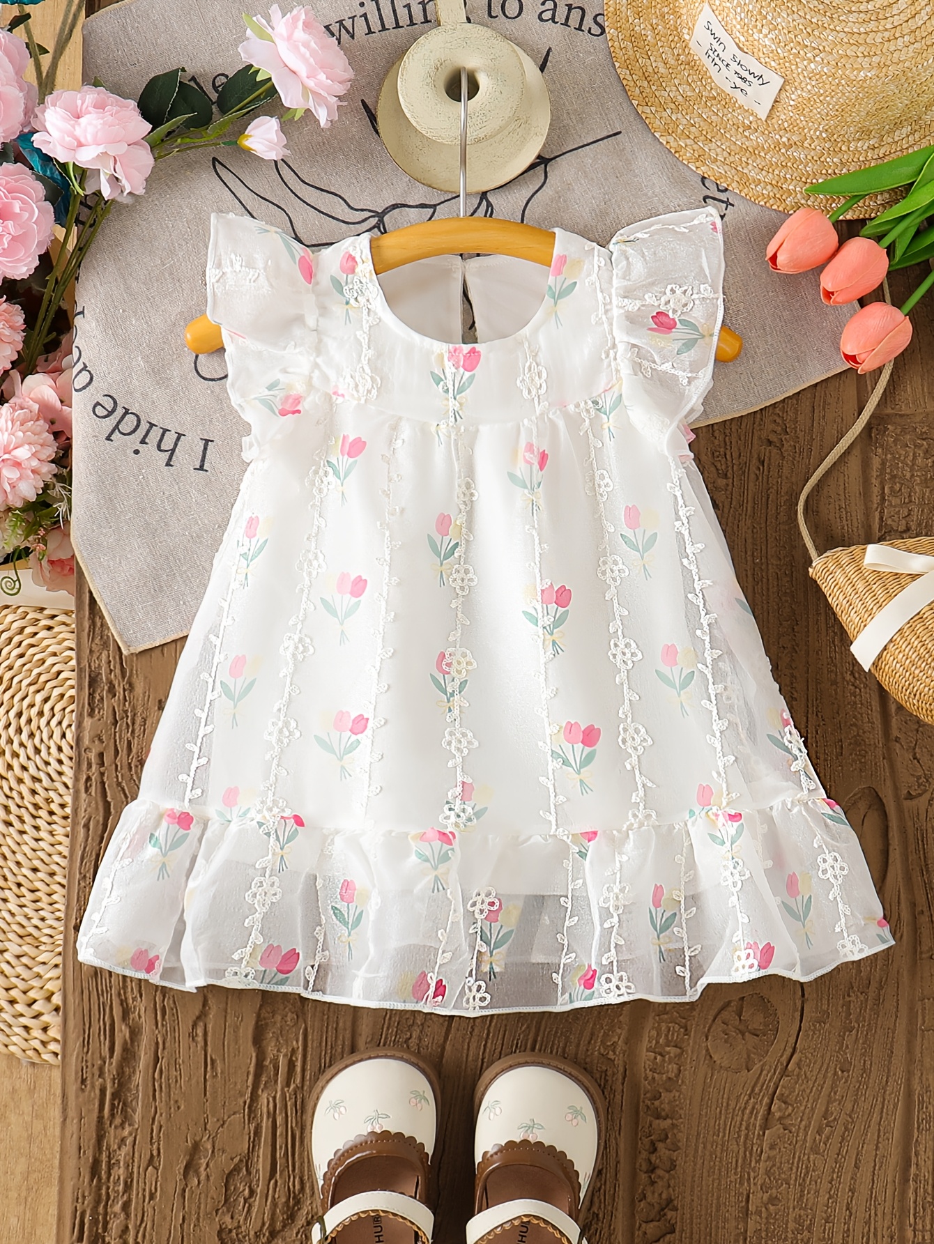 baby girl puff sleeve dress sold on Temu United States baby girl puff sleeve dress sold on Temu United States