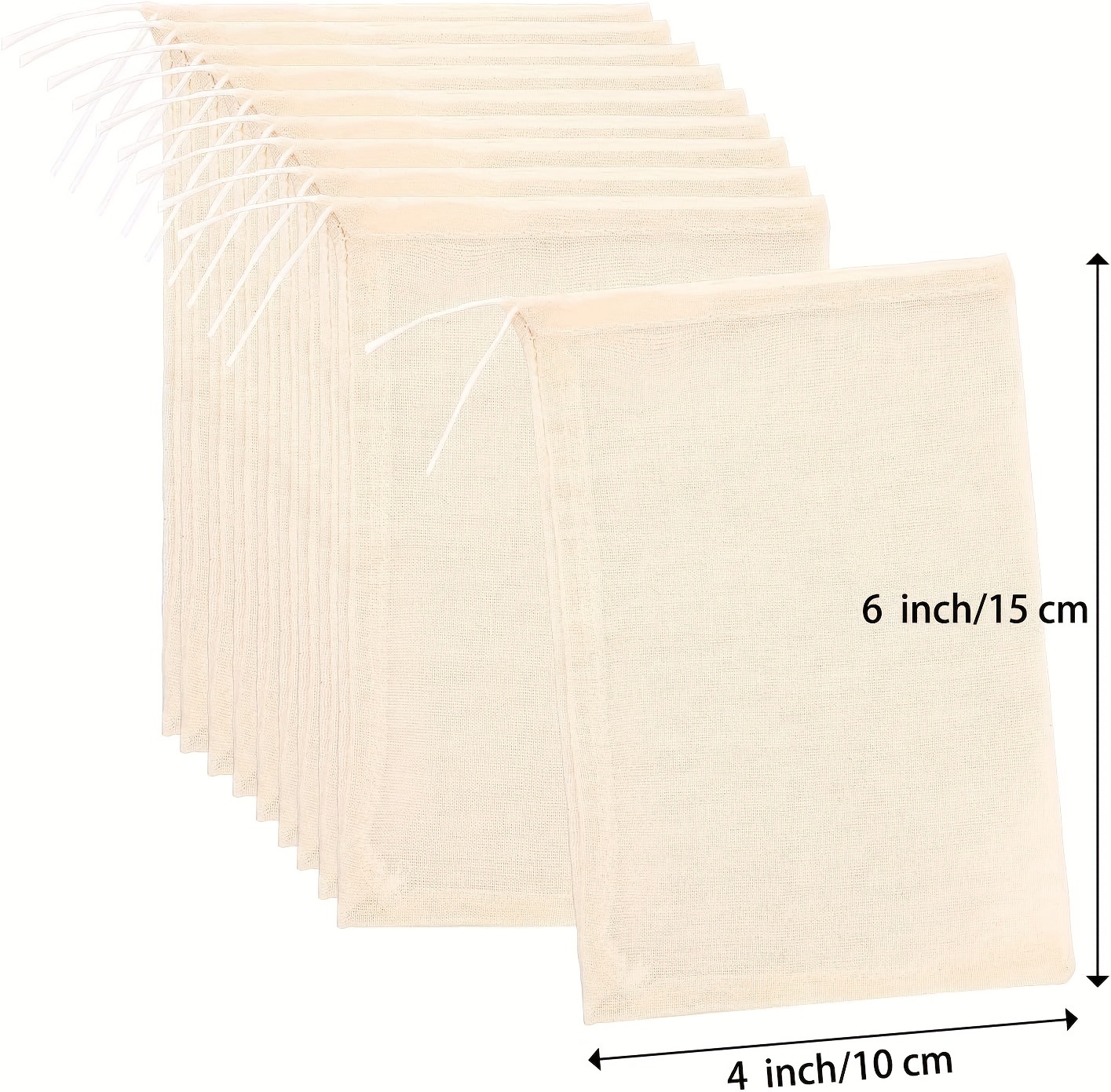 Boao 24 Pcs Spice Cooking Cheesecloth Bags For Straining Reusable Empty Tea